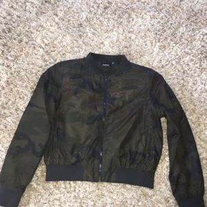Camo bomber jacket